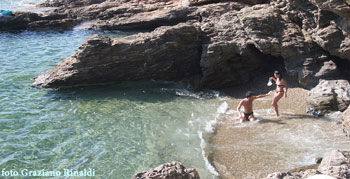 Picture of: The warm colors of Cala Peducelli on Elba Island