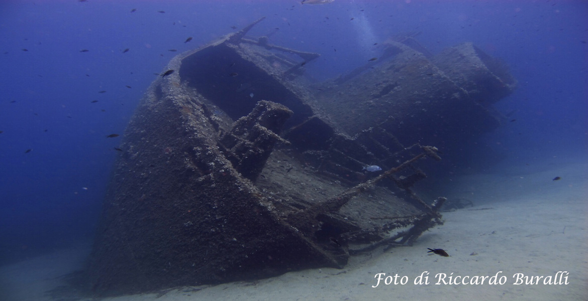 Elba Island | wreck off the coast of Pomonte