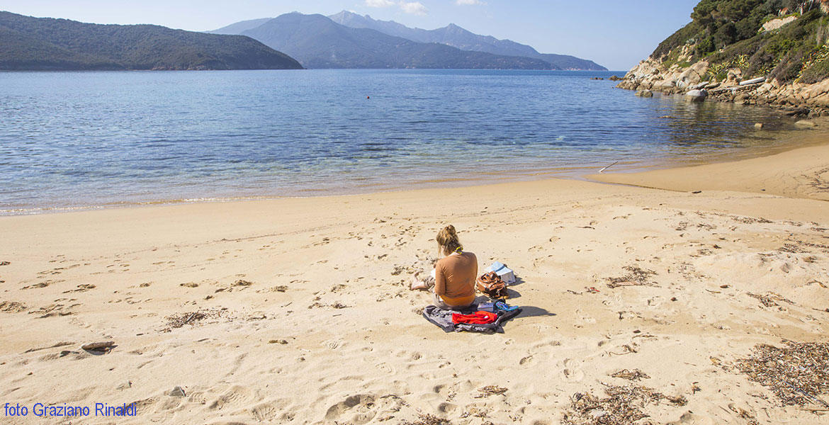 Forno beach on Elba island