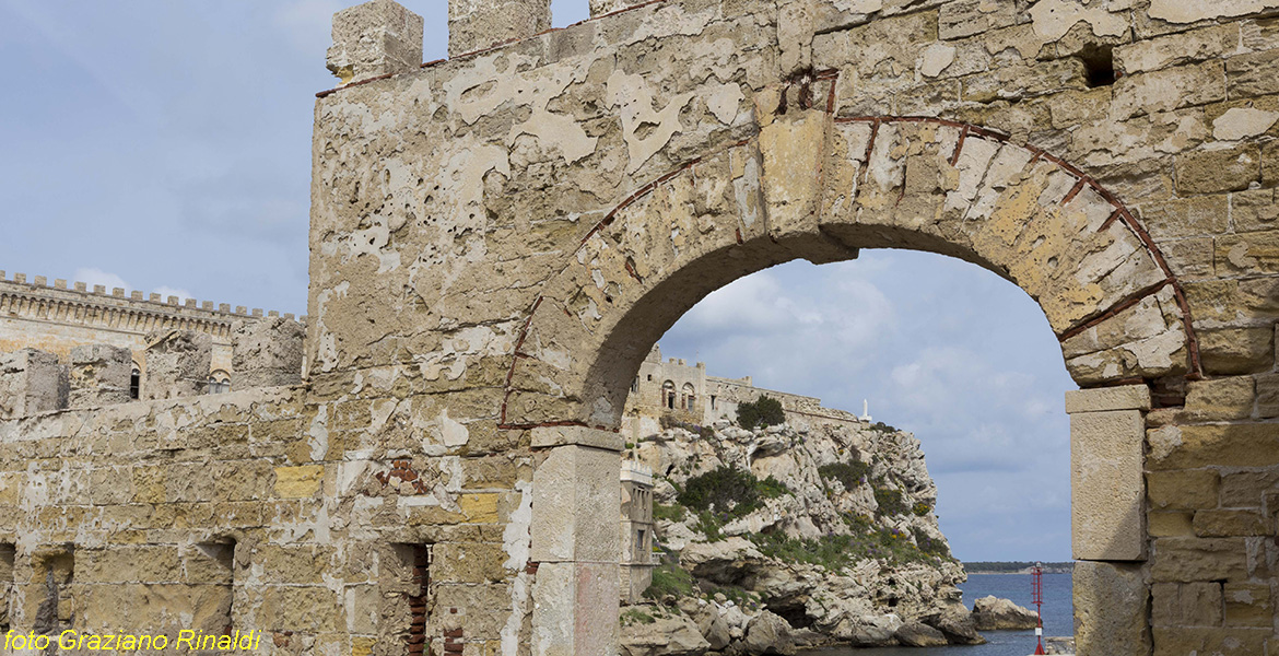 Blog Elba Island Pianosa Tuscan Archipelago National Park entrance to the small port of Pianosa