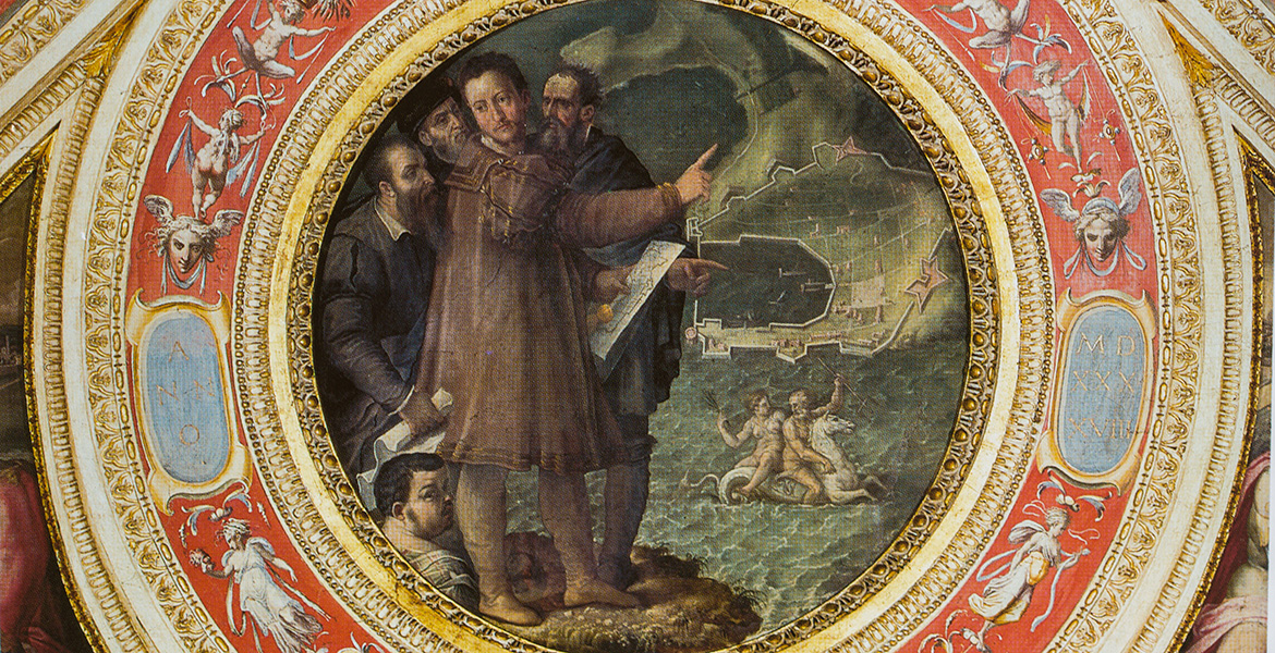 Portoferraio Elba - round with Cosimo I in the Palazzo Vecchio in Florence