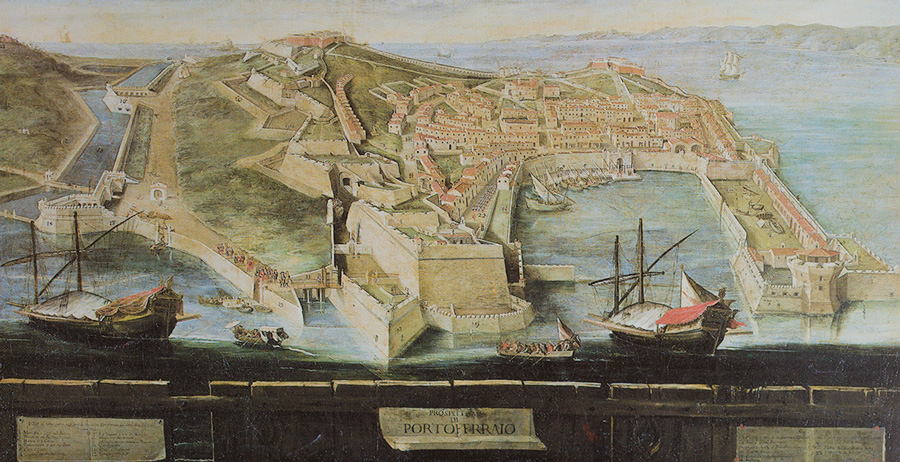 Portoferraio Elba Island - historical map of 1600