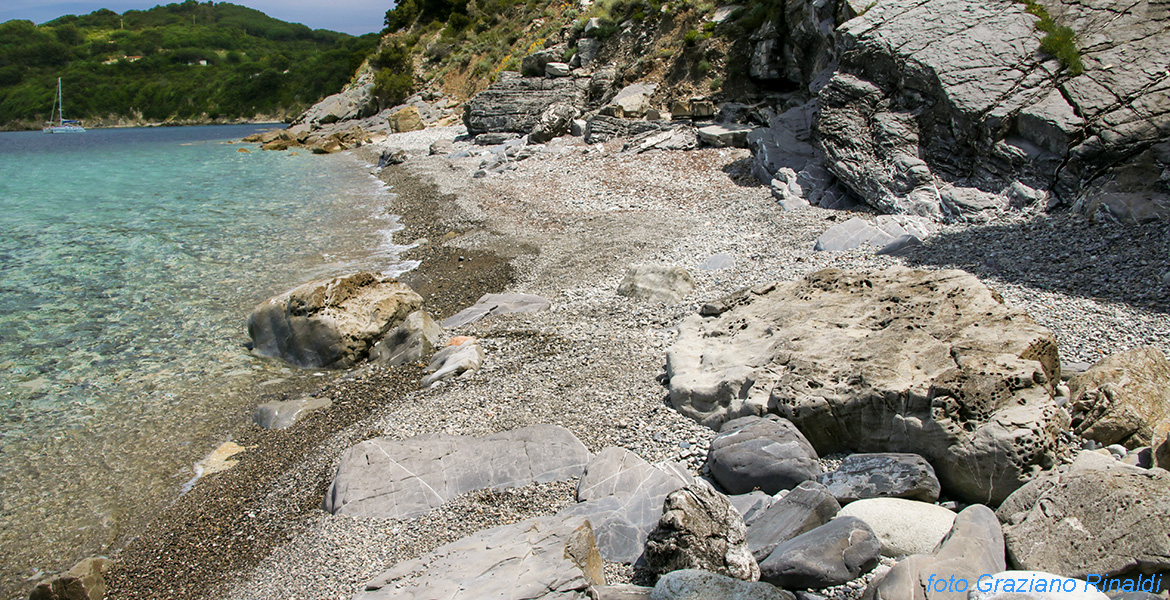 Elba island, stones, rock, beach to discover