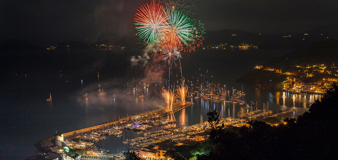 Elba, pyrotechnic show, celebration